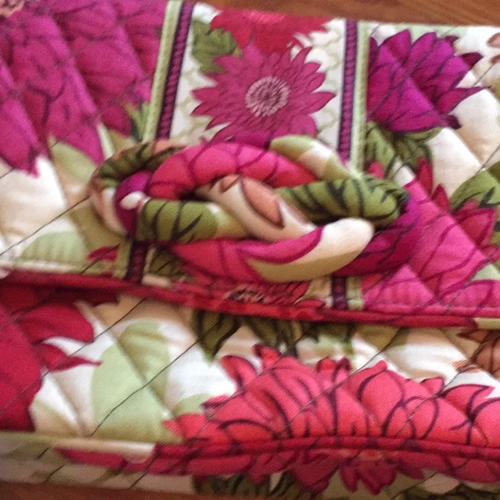 Vera Bradley Pink Floral Quilted Shoulder Bag